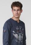 Топ Koroshi LONG-SLEEVE, Indigo Blue/Blue - фото 3