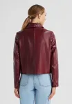 Кожаная куртка msdalila Milestone, Kirschrot - фото 3