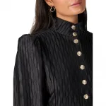 Платье Yas Ripple long sleeve short, черный - фото 6