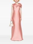 Атласное платье Alberta Ferretti, розовый - фото 2