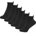 6 пар носков для йоги и пилатеса с нескользящим покрытием KAV, черный - фото 2