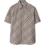 Клетчатая рубашка Burberry, серый - фото