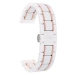 Ремешок Huawei Совместимость Керамический Материал 41мм CHENSONG, Пятизвенный Керамический-Черный/Серебристый - фото 5