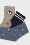 3 пары носков Mayoral, темно-синий - фото 2