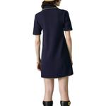 Платье с короткими рукавами женское синее Gucci - фото 3