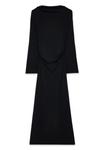 Платье NA-KD WIDE SLEEVE OPEN BACK, Black - фото 5