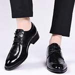 Чёрные классические туфли SHUPATE для мужчин - фото 2