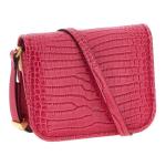 Кожаная сумка через плечо mini women's magenta PINKO - фото 2