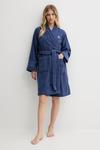 Хлопковый халат Lauren Ralph Lauren, синий - фото 2