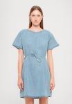 Платье CLOSED SHORT GATHERED DRESS, Light Blue Denim/Light-Blue Denim - фото