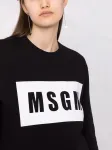 Свитер с логотипом MSGM, черный - фото 3