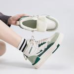 Кроссовки WARRIOR Skateboarding Shoes Women's Mid-top, бежевый - фото 6