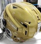 BAUER Индивидуальный золотой и серебряный хоккейный шлем RE-AKT 150 для детей, подростков и взрослых, желтый, размер M с визором - фото 5