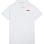 LINING Поло белый для подростков - фото