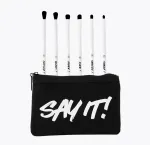 Набор кистей + косметичка Say It Bh Cosmetics, 1 UD - фото