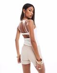 Топ на бретелях ASOS DESIGN кремового цвета - фото 2