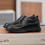 Мужские классические туфли SULEGAO черные на утеплённой подкладке (увеличение роста на 6 см) - фото 7