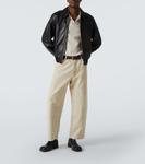 Рубашка-поло из хлопкового пике Frame, Light Khaki - фото 2