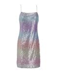 Мини-платье Gradient Sequin Slip Mini Dress 8 By Yoox, розовый - фото