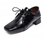 Повседневные однобортные туфли женские Devanro, Black - фото