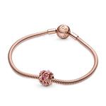 Шарм Openwork Pink Daisy Flower Pandora, стерлинговое серебро - фото 7