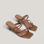 SHOEMAKER QUEEN Женские слайдеры белые, цвет White - фото 9