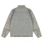 Джинсовая куртка унисекс Xinyinsu, желтый - фото 12