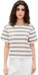 Футболка Theory Boxy Crew Ms.Wide Striped - фото