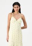 Платье макси CHAIN BARE OPEN BACK MAXI DRESS Hollister Co., желтый - фото 4