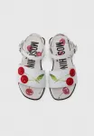 Сандалии Moschino, White/Red/Green - фото 4