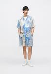 Шорты Carlo Colucci DRIP , Off White/Blue/White - фото 2