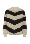 Джемпер Kaffe KAVERANA KNIT PULLOVER, Feather Gray M Black Stripe/Mottled Grey - фото 5