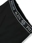 Юбка мини с логотипом Philipp Plein Junior, черный - фото 3