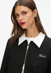 Толстовка KARL LAGERFELD Zip-up sweatshirt, White/Black/Black - фото 5