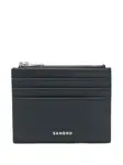 Картхолдер с логотипом Sandro, синий - фото