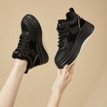 Кеды, скейтборд обувь женская высокая Daphne, черный - фото 9