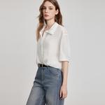 ELLE Рубашка Women's White Lapel - фото 5