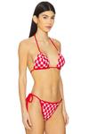 Топ бикини вязаный "Alessia" Superdown, pink & red - фото 2