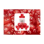 Poly Set Marble Red с белым, Arch'd4 (15), Game Dice - Marble (Role 4 Initiative) - фото