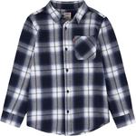 Рубашка Levi's для мальчиков с длинным рукавом из фланели, Peacoat - фото