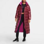 Пуховик женский бордовый Nike - фото 4