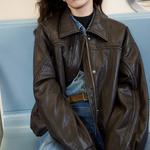 ELLE Пуховик Women's Coffee Lapel Down Jacket - фото 6