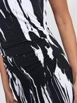 Платье миди Lucia Abstract Gina Bacconi, Black/White - фото 5