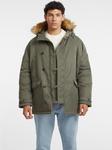 GUESS нейлоновая парка с капюшоном, Olive Light Green - фото 3
