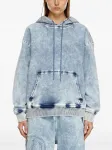 Джинсовое худи D-Um-Rib DIESEL, синий - фото 3
