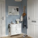 Комод с 3 ящиками RACKNAS IKEA, 69x78 см, белый - фото 4