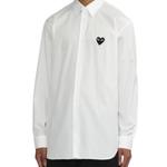 Рубашка унисекс CDG Play, черный - фото 5