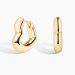 Серьги-Кольца в форме сердца Brilliant Earth - фото