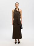 Платье SELECTED SLFCECILIA, темно-коричневый - фото 2