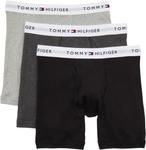 Боксеры Tommy Hilfiger Cotton Boxer Brief 3-Pack, цвет Grey Heather - фото